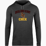 ZEELAND EAST HIGH SCHOOL CHIX <span class="pdp-name-mascot">ZEELAND EAST CHIX</span> BSN SPORTS Men's Lightweight Tee Hoodie Front Thumbnail