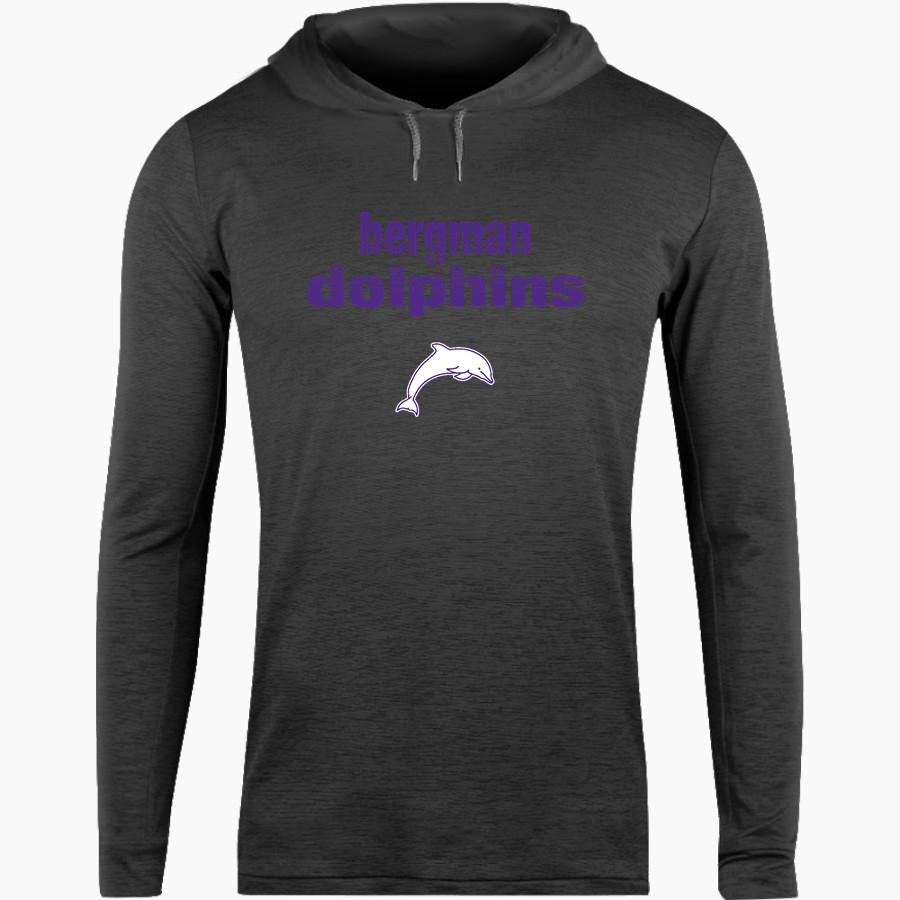 Bergman Dolphins <span class="pdp-name-mascot">Frank V. Bergman Elementary Dolphins</span> BSN SPORTS Men's Lightweight Tee Hoodie