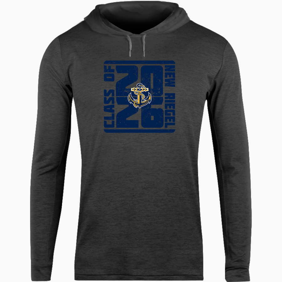 NEW RIEGEL HIGH SCHOOL BLUE JACKETS <span class="pdp-name-mascot">NEW RIEGEL BLUE JACKETS</span> BSN SPORTS Men's Lightweight Tee Hoodie