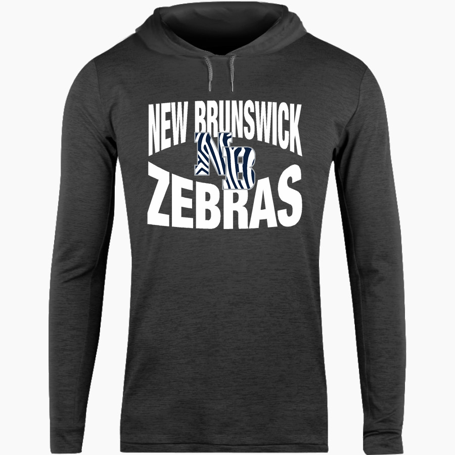 New Brunswick zebras prepare. empower. inspire. <span class="pdp-name-mascot">New Brunswick Zebras</span> BSN SPORTS Men's Lightweight Tee Hoodie