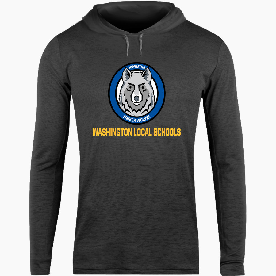 Washington Local Schools Online Store <span class="pdp-name-mascot">WHITMER PANTHERS</span> BSN SPORTS Men's Lightweight Tee Hoodie