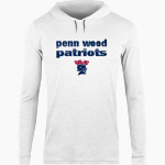 PENN WOOD HIGH SCHOOL PATRIOTS <span class="pdp-name-mascot">PENN WOOD PATRIOTS</span> BSN SPORTS Men's Lightweight Tee Hoodie Front Thumbnail