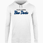 Dolgeville Central Blue Devils <span class="pdp-name-mascot">Dolgeville Central Blue Devils</span> BSN SPORTS Men's Lightweight Tee Hoodie Front Thumbnail