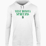 WEST MONONA HIGH SCHOOL SPARTANS <span class="pdp-name-mascot">WEST MONONA SPARTANS</span> BSN SPORTS Men's Lightweight Tee Hoodie Front Thumbnail