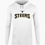 BIG SPRING HIGH SCHOOL STEERS BSN SPORTS Men's Lightweight Tee Hoodie Front Thumbnail