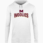 MILLBURY SR HIGH SCHOOL WOOLIES <span class="pdp-name-mascot">MILLBURY MEMORIAL WOOLIES</span> BSN SPORTS Men's Lightweight Tee Hoodie Front Thumbnail