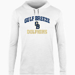 GULF BREEZE HIGH SCHOOL DOLPHINS <span class="pdp-name-mascot">GULF BREEZE DOLPHINS</span> BSN SPORTS Men's Lightweight Tee Hoodie Front Thumbnail