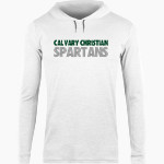 Calvary Christian Spartans <span class="pdp-name-mascot">Calvary Christian Spartans</span> BSN SPORTS Men's Lightweight Tee Hoodie Front Thumbnail