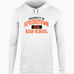 SPRINGTOWN HIGH SCHOOL PORCUPINES BSN SPORTS Men's Lightweight Tee Hoodie Front Thumbnail