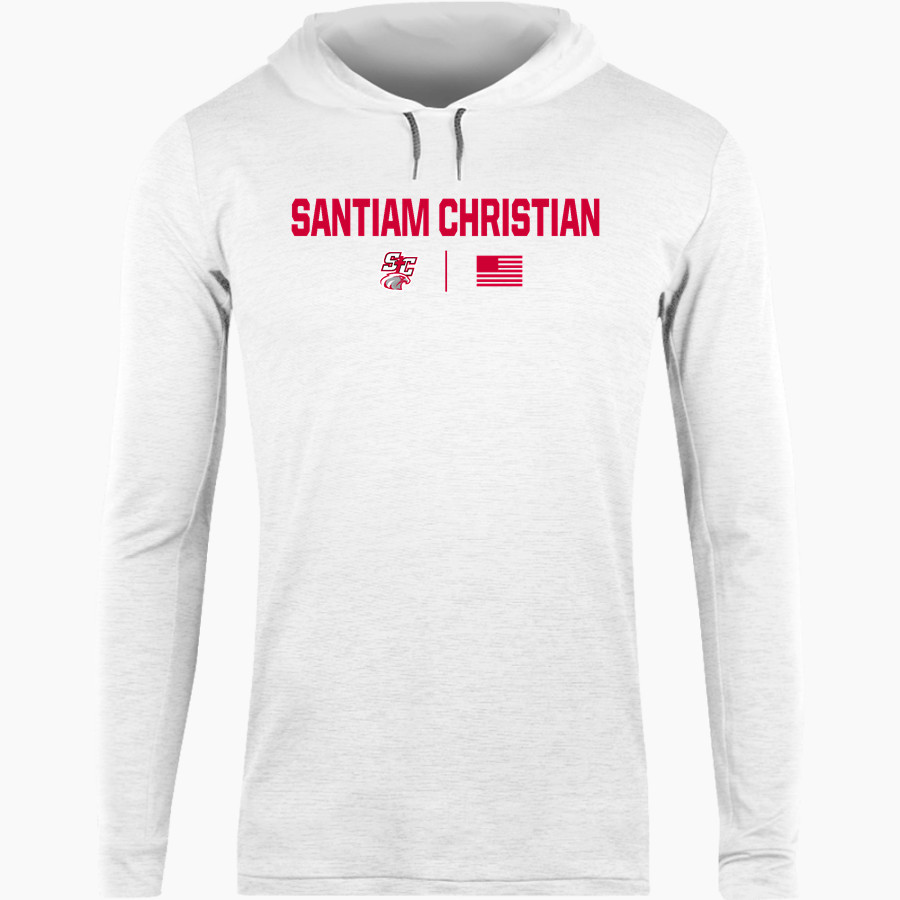 SANTIAM CHRISTIAN HIGH SCHOOL EAGLES <span class="pdp-name-mascot">SANTIAM CHRISTIAN EAGLES</span> BSN SPORTS Men's Lightweight Tee Hoodie