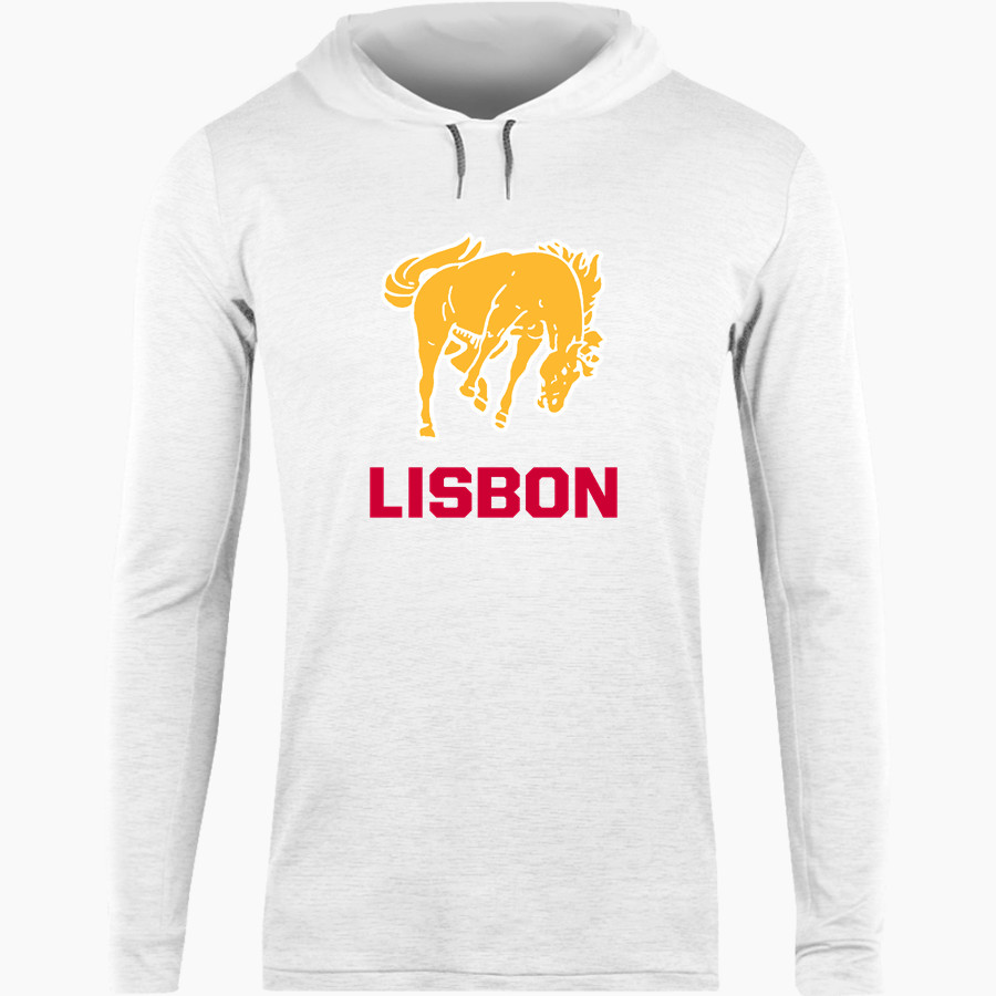 LISBON HIGH SCHOOL BRONCOS <span class="pdp-name-mascot">LISBON BRONCOS</span> BSN SPORTS Men's Lightweight Tee Hoodie