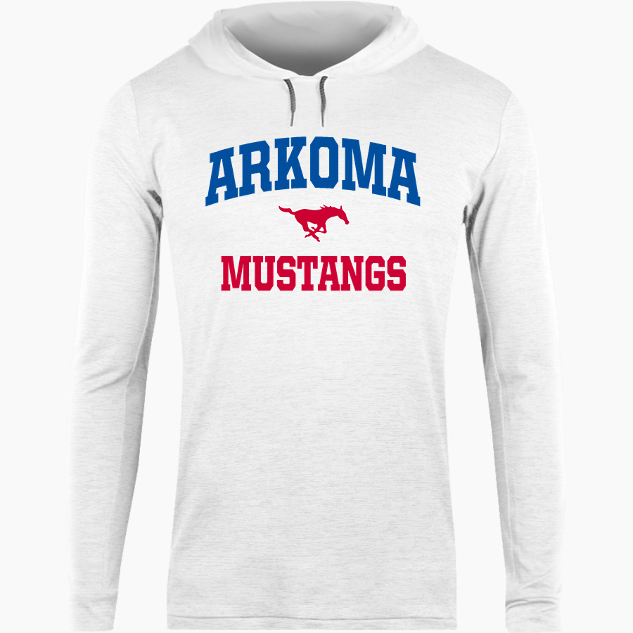 ARKOMA HIGH SCHOOL MUSTANGS <span class="pdp-name-mascot">ARKOMA MUSTANGS</span> BSN SPORTS Men's Lightweight Tee Hoodie