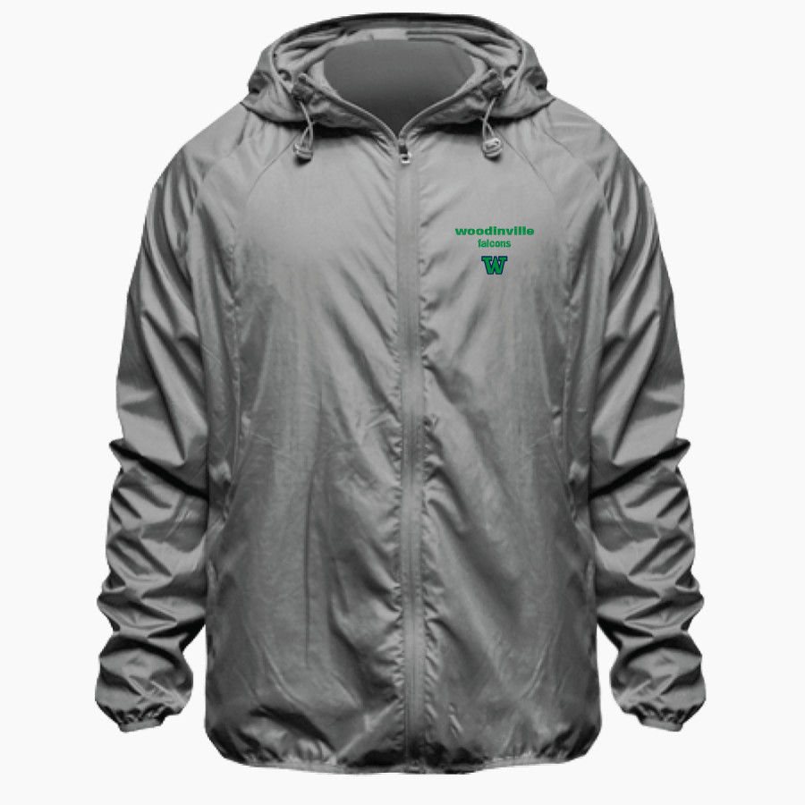 WOODINVILLE HIGH SCHOOL FALCONS BSN SPORTS Men's Full Zip Feather Weight Jacket