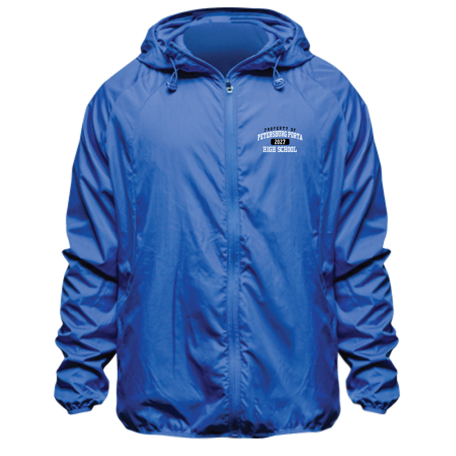 PETERSBURG PORTA HIGH SCHOOL BLUEJAYS <span class="pdp-name-mascot">PETERSBURG PORTA BLUEJAYS</span> BSN SPORTS Men's Full Zip Feather Weight Jacket