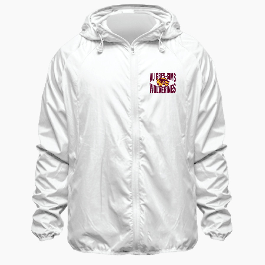 Au Gres-Sims HIGH SCHOOL WOLVERINES <span class="pdp-name-mascot">AU GRES - SIMS WOLVERINES</span> BSN SPORTS Men's Full Zip Feather Weight Jacket