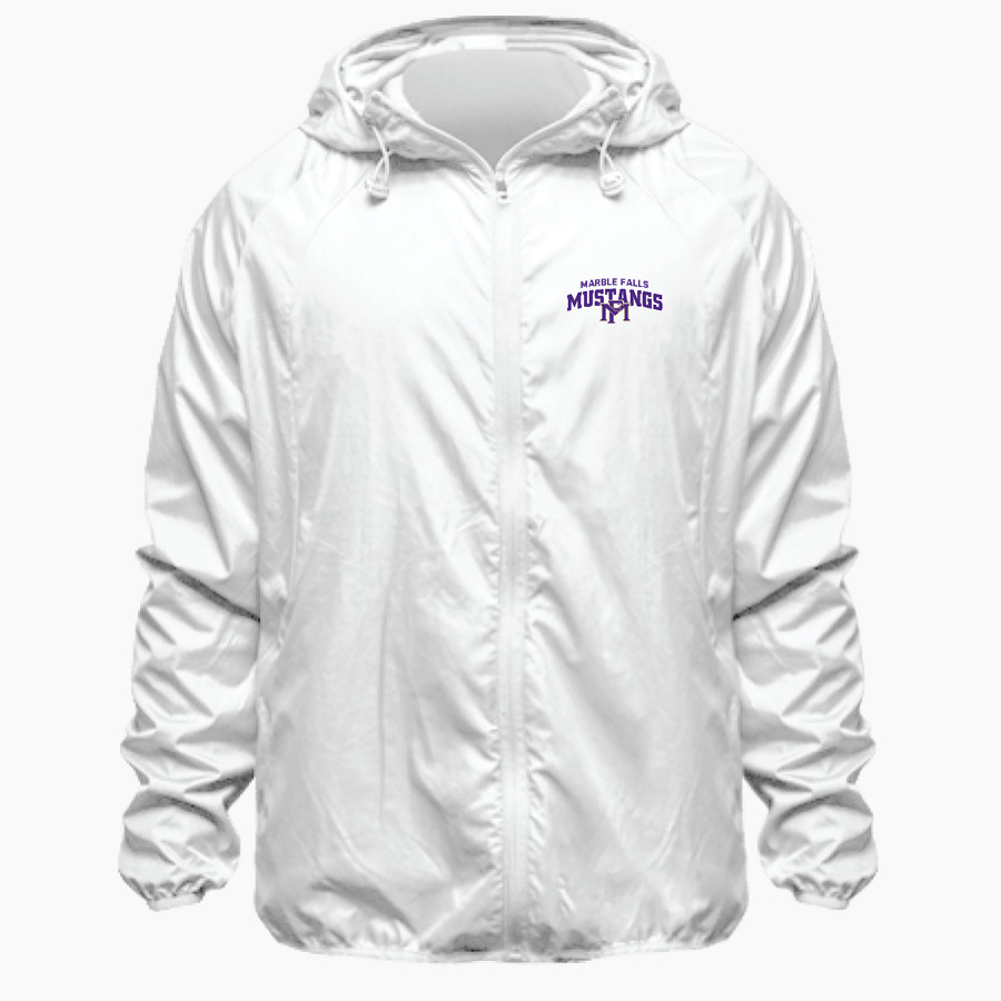 Marble Falls Mustangs <span class="pdp-name-mascot">MARBLE FALLS MUSTANGS</span> BSN SPORTS Men's Full Zip Feather Weight Jacket