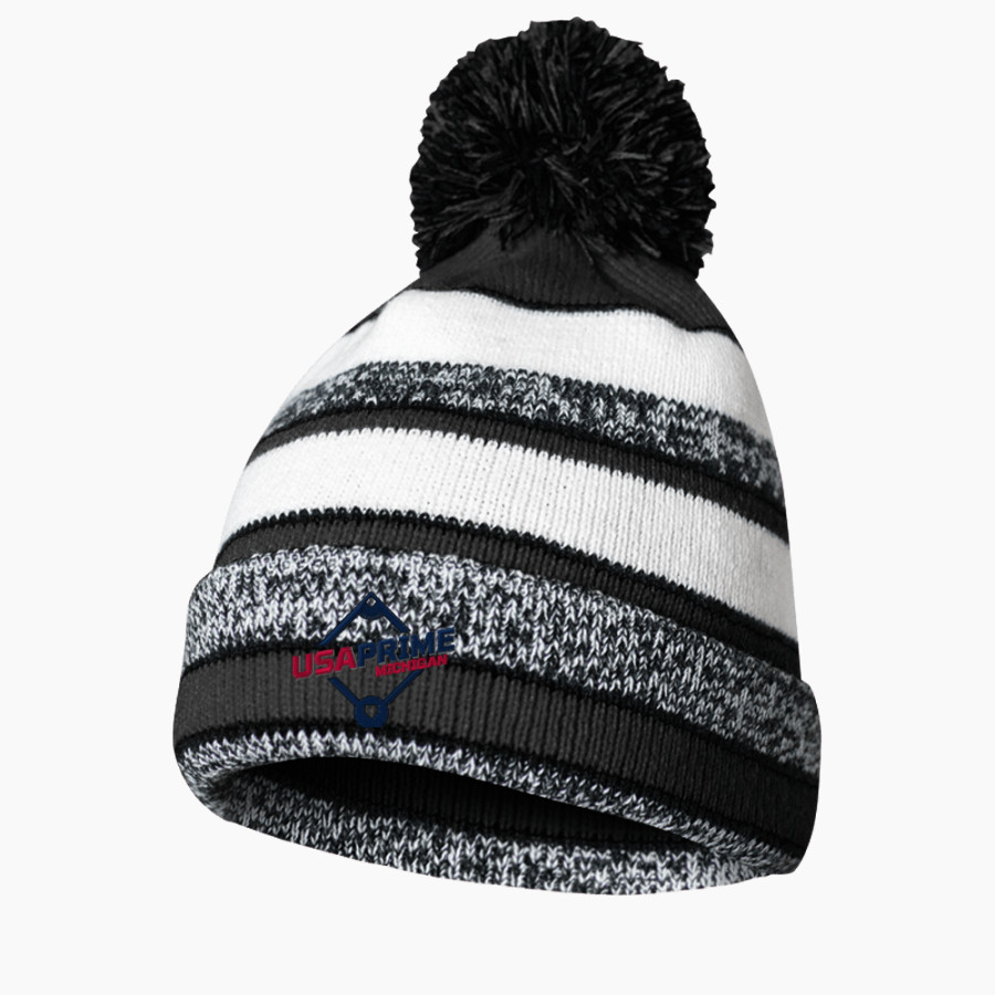 USA PRIME MICHIGAN <span class="pdp-name-mascot">USA PRIME MICHIGAN</span> BSN SPORTS Pom Beanie