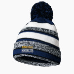 Burrillville Broncos BSN SPORTS Pom Beanie Front Thumbnail