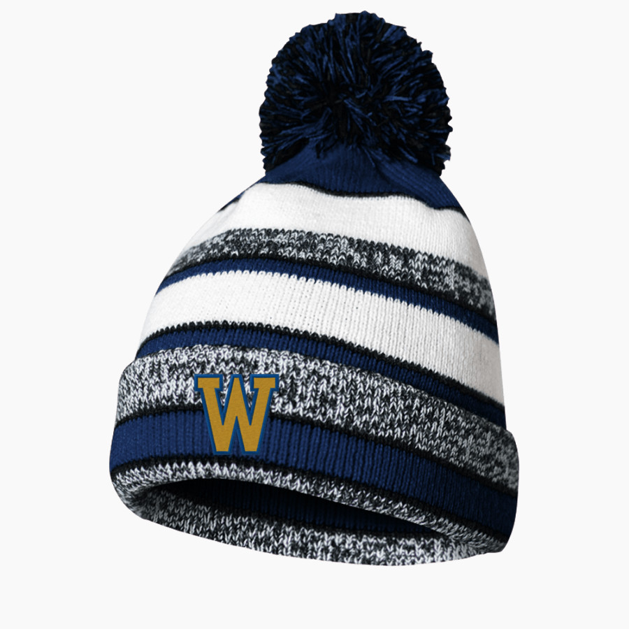 Warren Blue Devils <span class="pdp-name-mascot">Warren Blue Devils</span> BSN SPORTS Pom Beanie