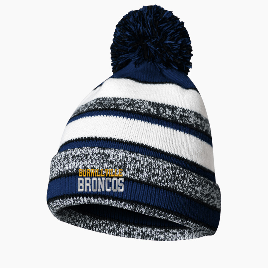 Burrillville Broncos BSN SPORTS Pom Beanie