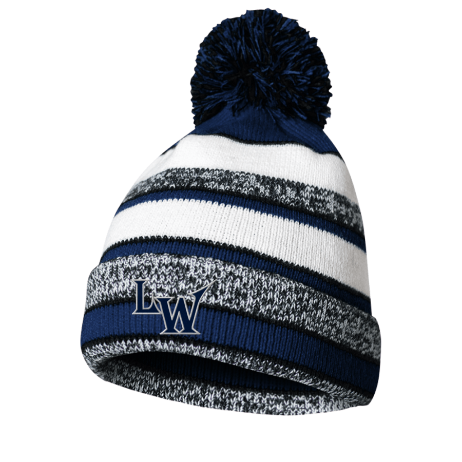 LINCOLN WEST HIGH SCHOOL WOLVERINES <span class="pdp-name-mascot">LINCOLN WEST WOLVERINES</span> BSN SPORTS Pom Beanie