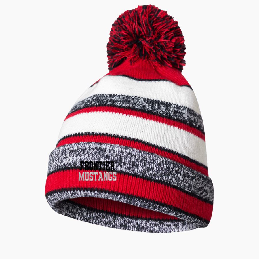 FRONTIER HIGH SCHOOL MUSTANGS BSN SPORTS Pom Beanie