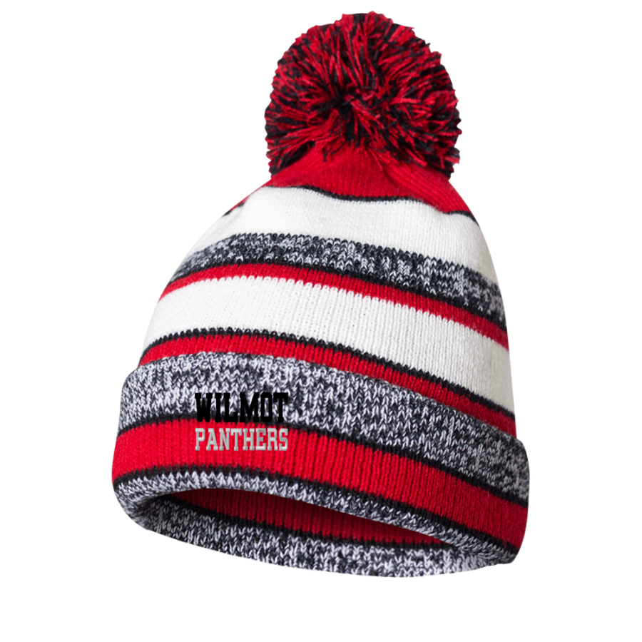 WILMOT UNION HIGH SCHOOL PANTHERS <span class="pdp-name-mascot">WILMOT PANTHERS</span> BSN SPORTS Pom Beanie