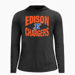 EDISON HIGH SCHOOL CHARGERS <span class="pdp-name-mascot">EDISON CHARGERS</span> lululemon Men's License To Train Hoodie Front Thumbnail