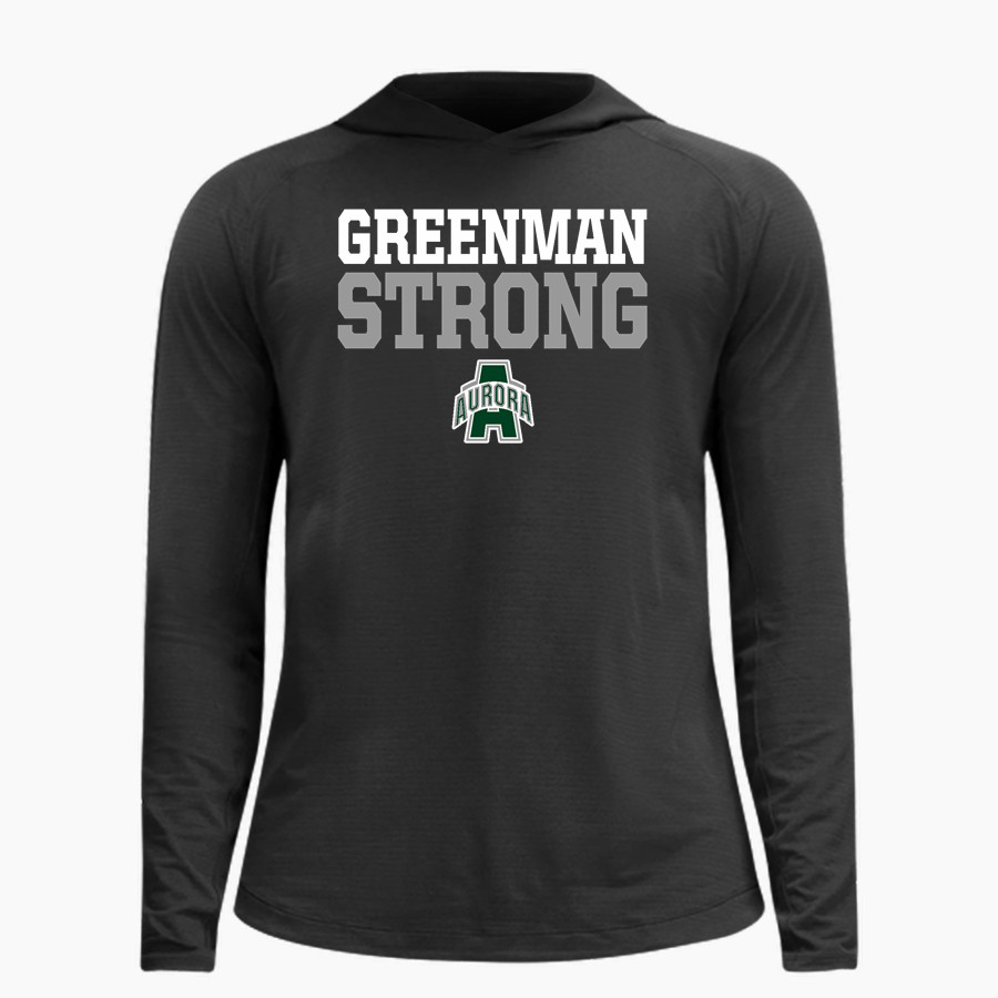 AURORA HIGH SCHOOL GREENMEN <span class="pdp-name-mascot">AURORA GREENMEN</span> lululemon Men's License To Train Hoodie