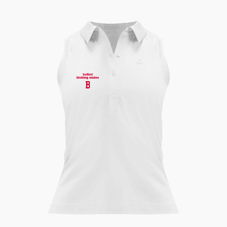 BEDFORD SCHOOLS KICKING MULES <span class="pdp-name-mascot">BEDFORD PUBLIC KICKING MULES</span> lululemon Women's Quick Dry Sleeveless Polo