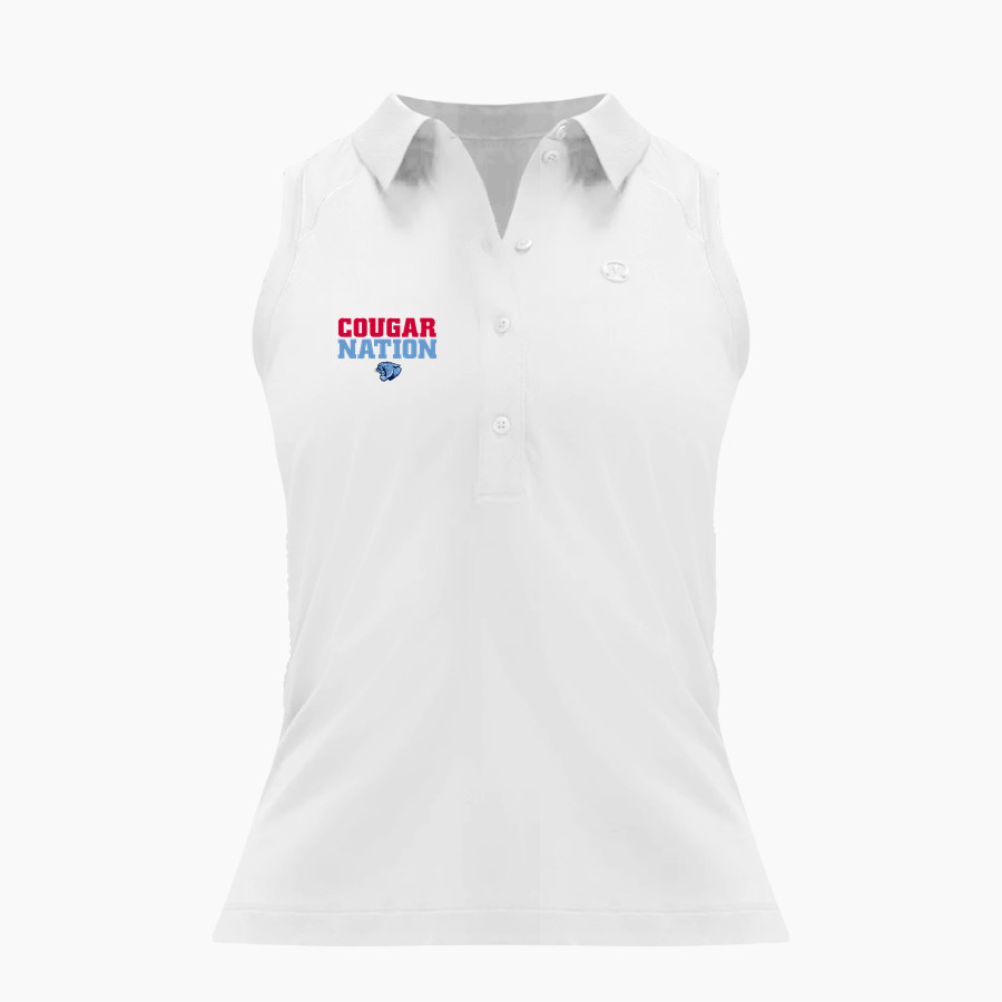 CROW HIGH SCHOOL Cougars Online Store <span class="pdp-name-mascot">CROW COUGARS</span> lululemon Women's Quick Dry Sleeveless Polo