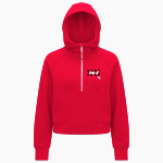 PORTSMOUTH ABBEY SCHOOL RAVENS <span class="pdp-name-mascot">PORTSMOUTH ABBEY RAVENS</span> lululemon Women's Scuba Oversized Half-Zip Hoodie Front Thumbnail