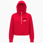 Chaffee Red Devils <span class="pdp-name-mascot">Chaffee Schools Red Devils</span> lululemon Women's Scuba Oversized Half-Zip Hoodie Front Thumbnail