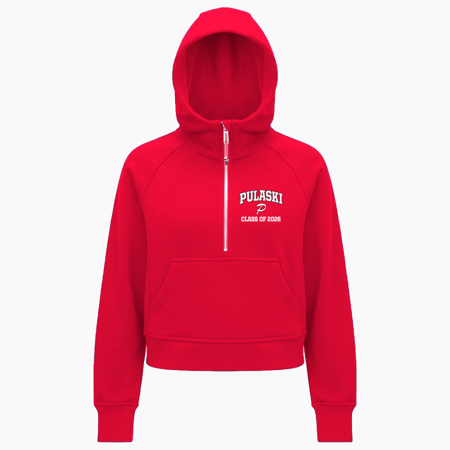 Pulaski Red Raiders <span class="pdp-name-mascot">Pulaski Red Reaiders</span> lululemon Women's Scuba Oversized Half-Zip Hoodie