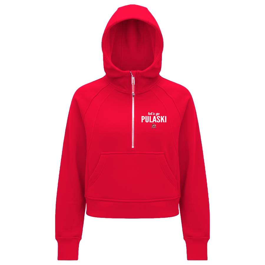 Pulaski Red Raiders <span class="pdp-name-mascot">Pulaski Red Reaiders</span> lululemon Women's Scuba Oversized Half-Zip Hoodie
