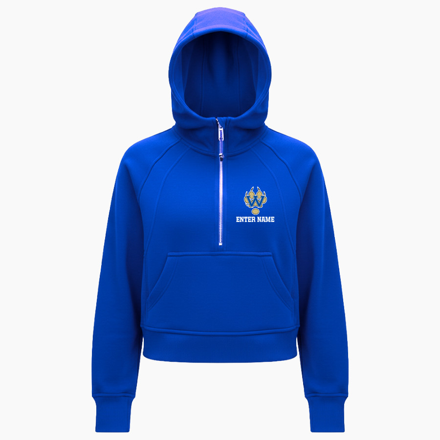 WAUKESHA WEST HIGH SCHOOL WOLVERINES <span class="pdp-name-mascot">WAUKESHA WEST WOLVERINES</span> lululemon Women's Scuba Oversized Half-Zip Hoodie