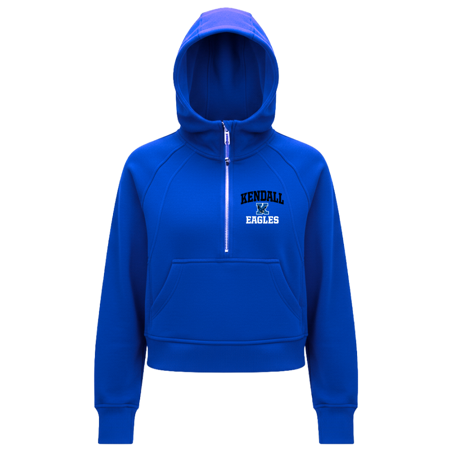 Kendall Central Eagles official sideline store <span class="pdp-name-mascot">Kendall Central Eagles</span> lululemon Women's Scuba Oversized Half-Zip Hoodie