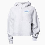 Princeton Montessori School <span class="pdp-name-mascot">Princeton Montessori Deer</span> lululemon Women's Scuba Oversized Half-Zip Hoodie Front Thumbnail