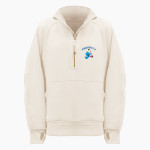 Roscoe Blue Devils <span class="pdp-name-mascot">Roscoe High School</span> lululemon Women's Scuba Oversized Funnel Neck Half Zip Long Front Thumbnail