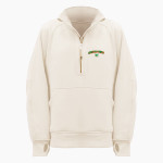 Communion of Saints School Sabres official sideline store <span class="pdp-name-mascot">Communion of Saints School Sabres</span> lululemon Women's Scuba Oversized Funnel Neck Half Zip Long Front Thumbnail