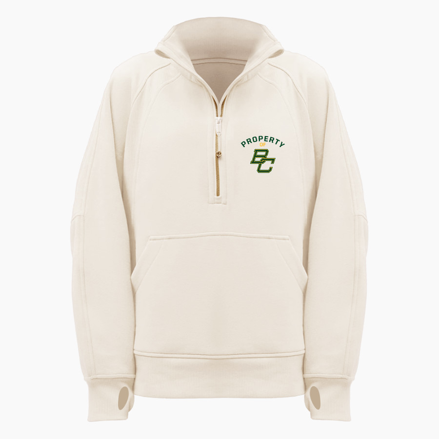 BENTON CENTRAL HIGH SCHOOL BISON <span class="pdp-name-mascot">BENTON BISON</span> lululemon Women's Scuba Oversized Funnel Neck Half Zip Long