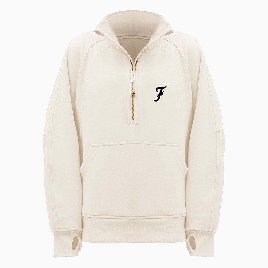 Fenwick Friars The Official Online Store <span class="pdp-name-mascot">Fenwick Friars</span> lululemon Women's Scuba Oversized Funnel Neck Half Zip Long