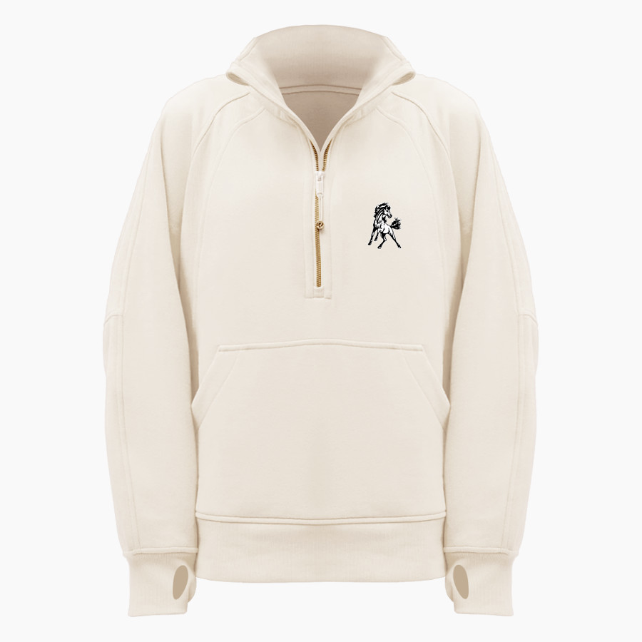 BRIMLEY HIGH SCHOOL BAYS <span class="pdp-name-mascot">BRIMLEY BAYS</span> lululemon Women's Scuba Oversized Funnel Neck Half Zip Long