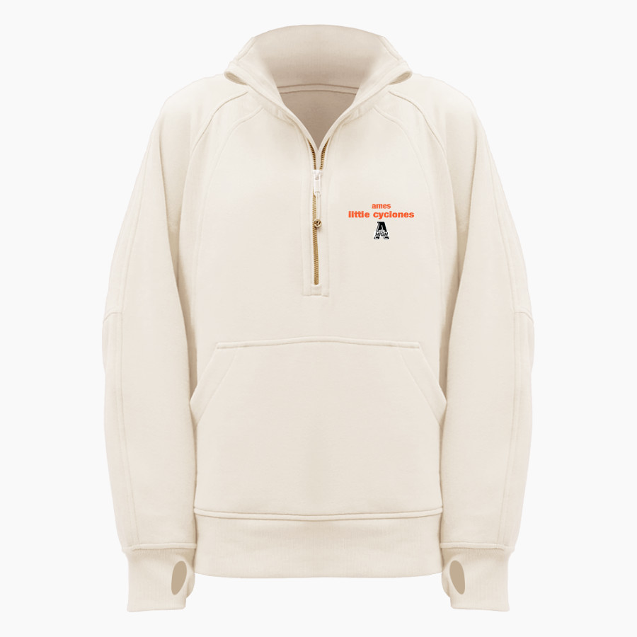 AMES HIGH SCHOOL LITTLE CYCLONES <span class="pdp-name-mascot">AMES LITTLE CYCLONES</span> lululemon Women's Scuba Oversized Funnel Neck Half Zip Long