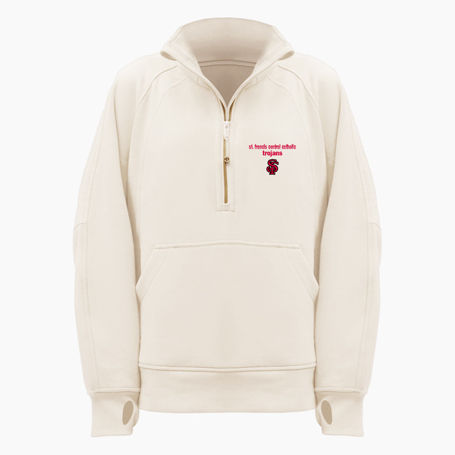 St. Francis Central Catholic Trojans <span class="pdp-name-mascot">St. Francis Central Catholic Trojans</span> lululemon Women's Scuba Oversized Funnel Neck Half Zip Long