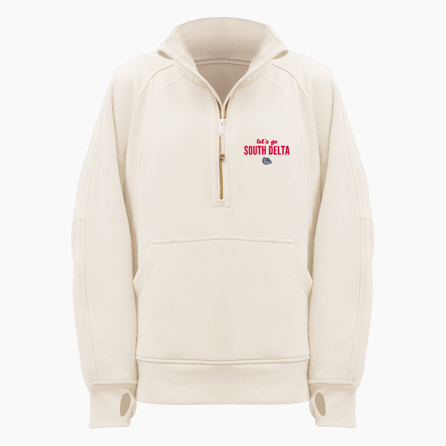 SOUTH DELTA HIGH SCHOOL BULLDOGS <span class="pdp-name-mascot">SOUTH DELTA BULLDOGS</span> lululemon Women's Scuba Oversized Funnel Neck Half Zip Long