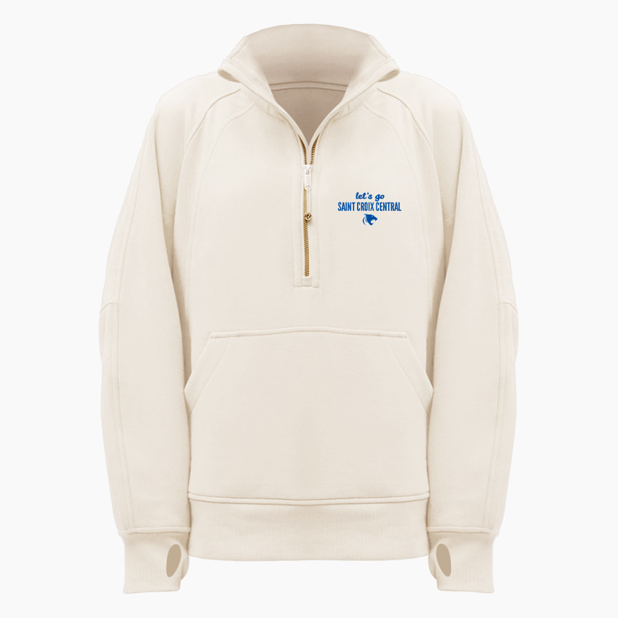 Saint Croix Central Panthers <span class="pdp-name-mascot">Saint Croix Central Panthers</span> lululemon Women's Scuba Oversized Funnel Neck Half Zip Long