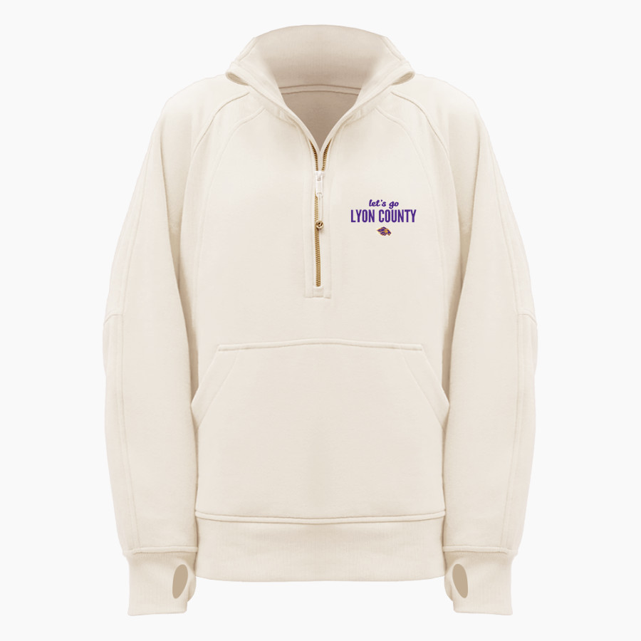 LYON COUNTY HIGH SCHOOL LYONS lululemon Women's Scuba Oversized Funnel Neck Half Zip Long