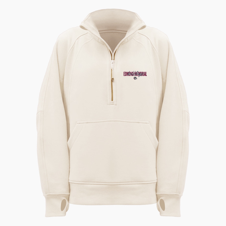 EDMOND MEMORIAL HIGH SCHOOL BULLDOGS <span class="pdp-name-mascot">EDMOND MEMORIAL BULLDOGS</span> lululemon Women's Scuba Oversized Funnel Neck Half Zip Long