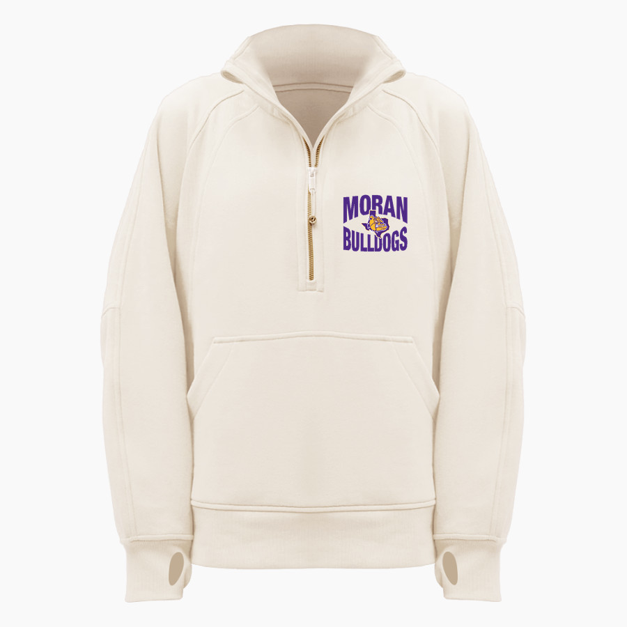MORAN HIGH SCHOOL BULLDOGS <span class="pdp-name-mascot">MORAN BULLDOGS</span> lululemon Women's Scuba Oversized Funnel Neck Half Zip Long